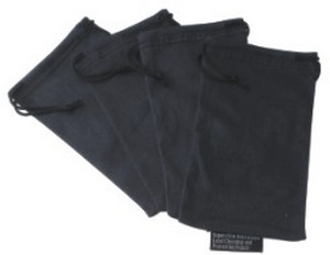 Black Microfiber Sunglass Bag - Thicker Material