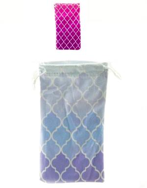 Quatrefoil Print Sunglass BAG # P105-QF