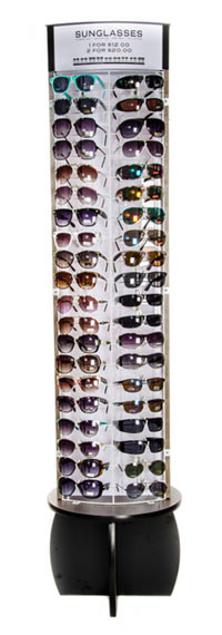 CANYON Rotating Floor Sunglass Display - Holds 80 SUNGLASSES # FL-80-CYN